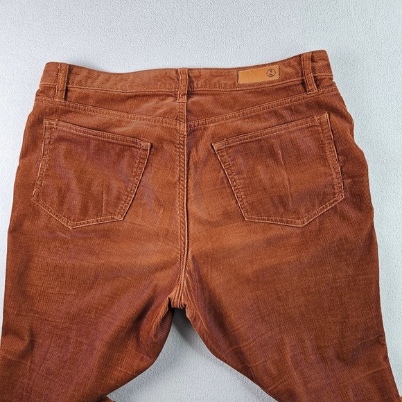 Women's Brown Corduroy Pants Size 12 Bootcut Flare Vintage Y2K Casual Trousers - Picture 11 of 14